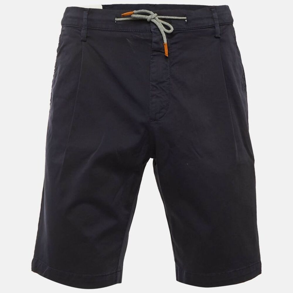 Eleventy Navy Blue Cotton Shorts L